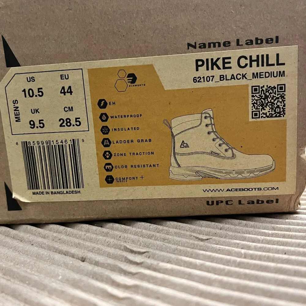 ACE Work Boots 10.5 by SFC Pike Chill Men's Soft Toe Work - Picture 12 of 12
